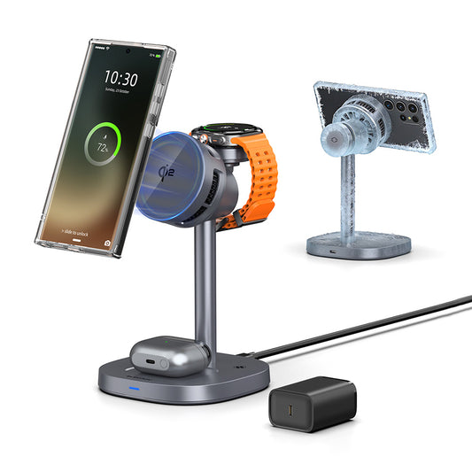 Elecdov W98S 3 In 1 Magnetic Charging Station for Samsung, Qi2 Certified Charger