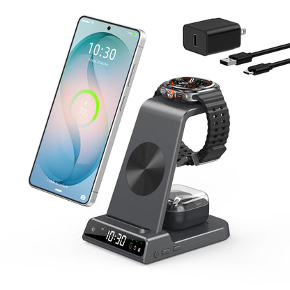 Elecdov C01 3-in-1 Magnetic Charging Station Gray