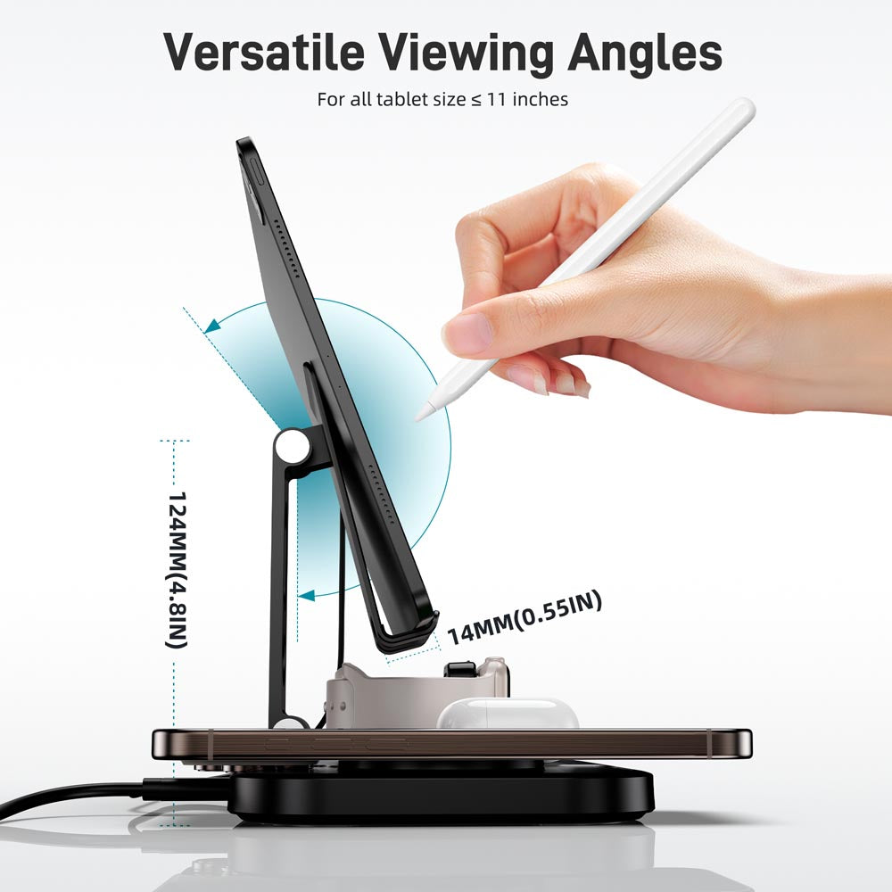 Elecdov C12N 4 In 1 Magnetic Charging Station for iPhone