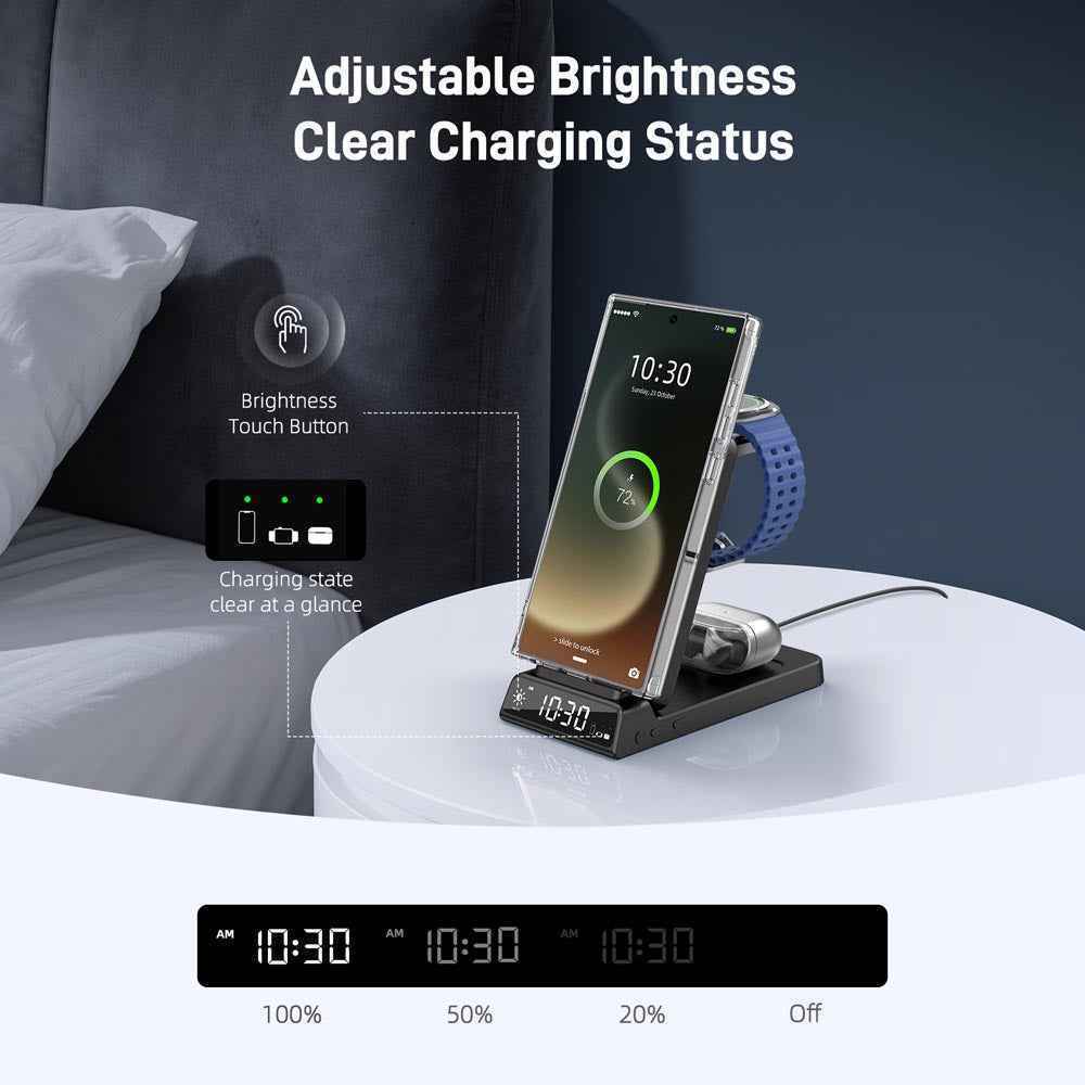 Elecdov CE19S-CF 3 In 1 Magnetic Charging adjustable BrightnessClear Charging Status