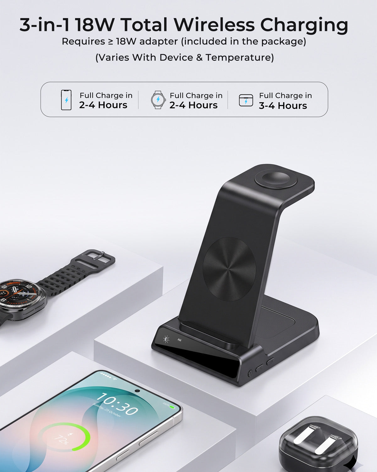 Elecdov C01 3-in-1 Magnetic Charging Station