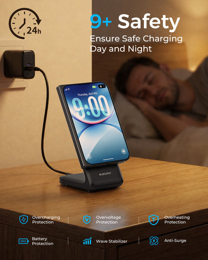 Elecdov CE22 Universal Magnetic Charging Station 9+ SafetyEnsure Safe ChargingDay and Night
