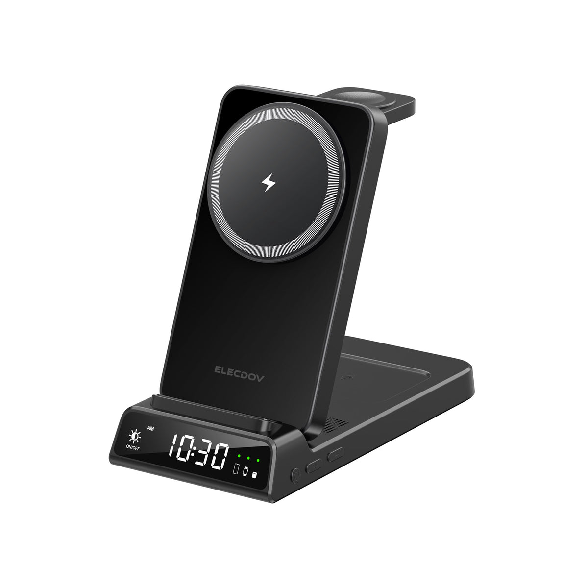 Elecdov CE19A 適用於 Apple 的 3 合 1 磁吸充電座，附充電器插頭
