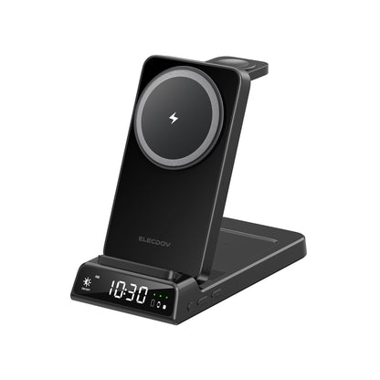 Elecdov CE19A 適用於 Apple 的 3 合 1 磁吸充電座，附充電器插頭