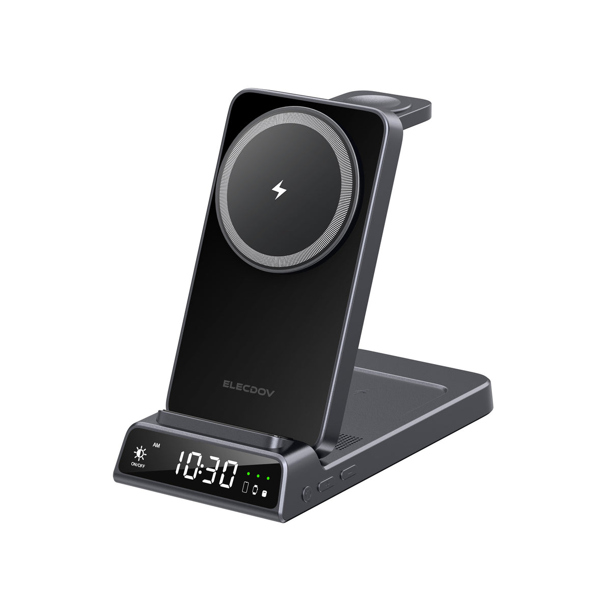 Elecdov CE19A 適用於 Apple 的 3 合 1 磁吸充電座，附充電器插頭