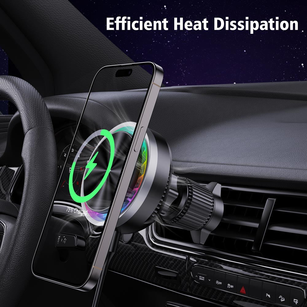 Elecdov CE05 Magnetic wireless car charger Efficient Heat Dissipation