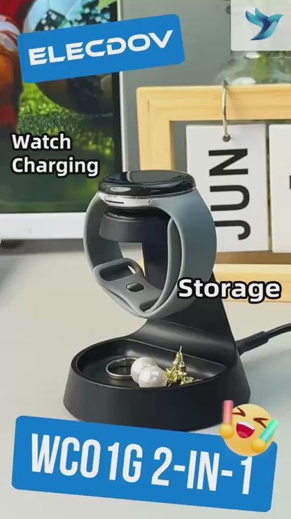 Elecdov WC01G Google 專用二合一磁吸充電站