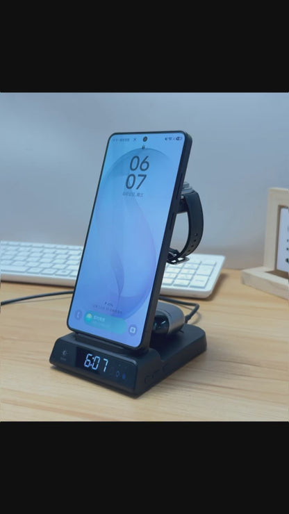 Elecdov C01 三合一三星磁吸充電站（附充電插頭）