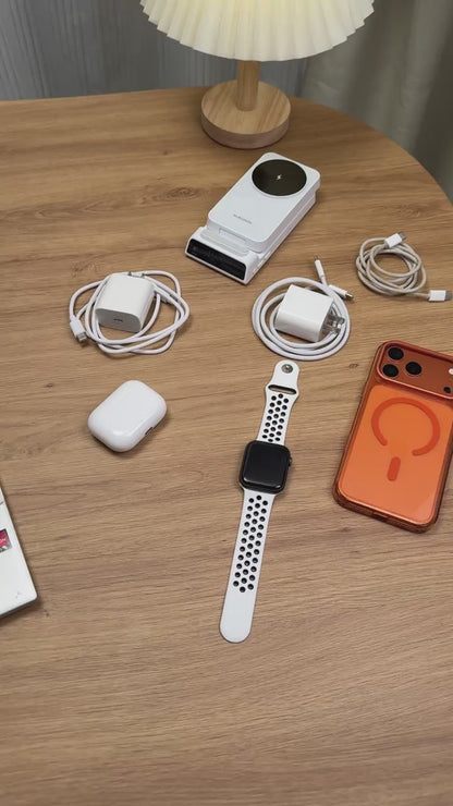 Elecdov CE19A-CF 適用於 Apple 的 3 合 1 磁吸充電座，附充電器插頭